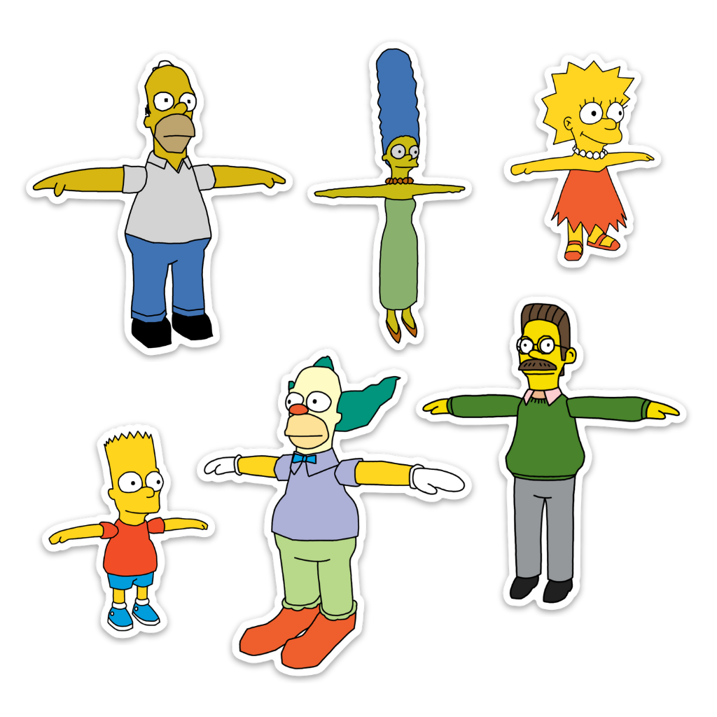 The Simpsons Stickers (6-Pack)