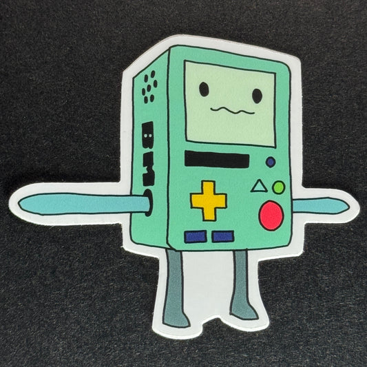 BMO (T-pose) Matte Vinyl Sticker