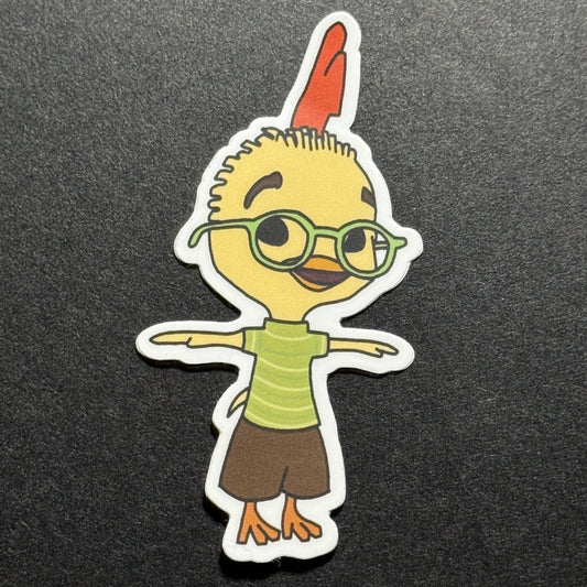 Chicken Little (T-pose) Matte Vinyl Sticker