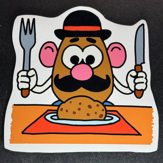 Hungry Potato Head - Vinyl Fridge Magnet