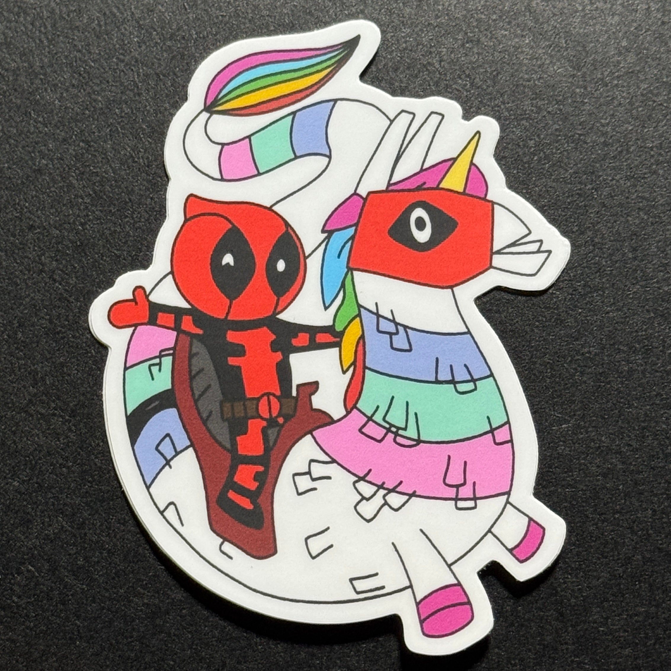 Deadpool Llamacorn Sticker
