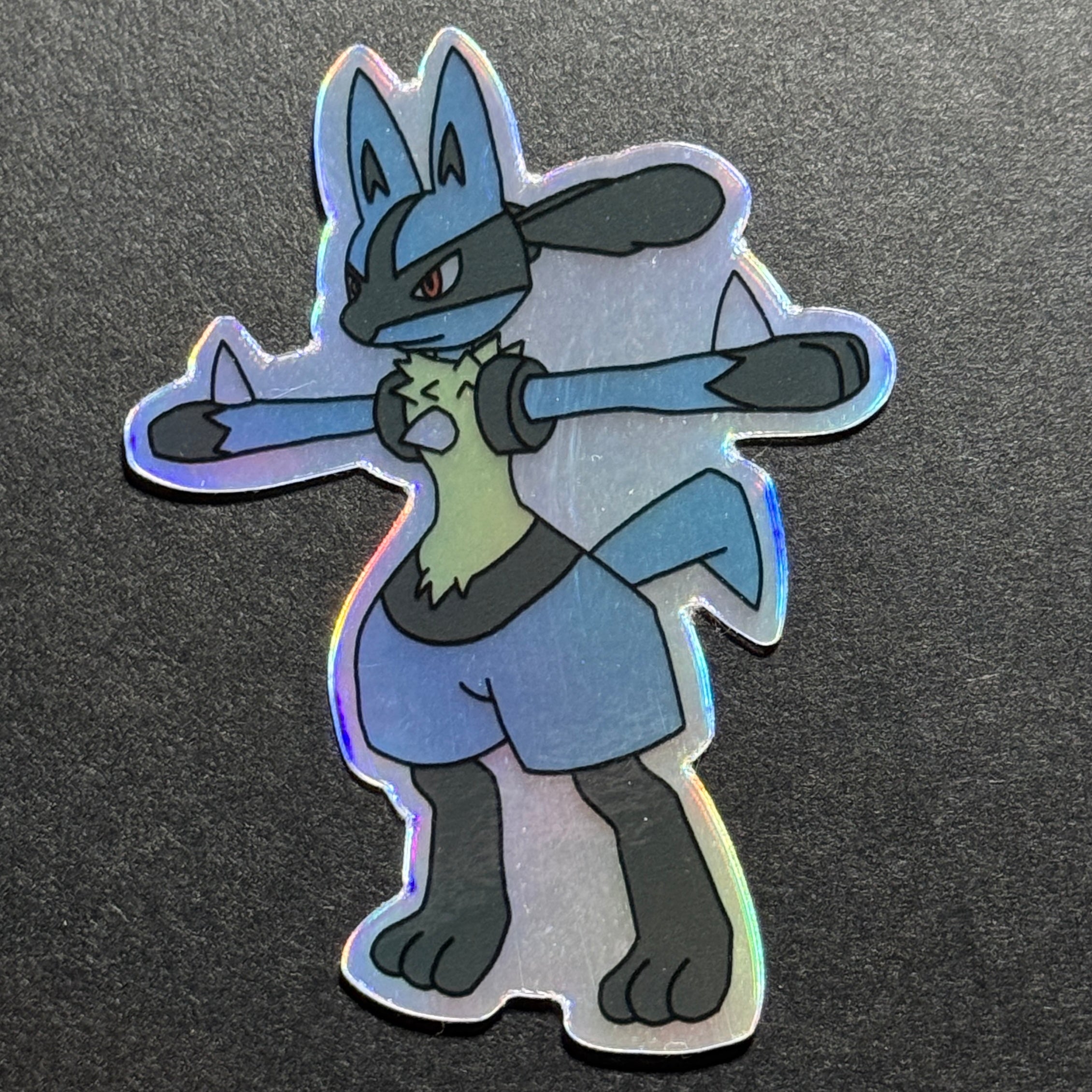Lucario (T-Pose) Holographic Sticker