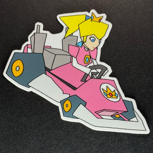 Peach (Mario Kart DS) - Matte Vinyl Sticker