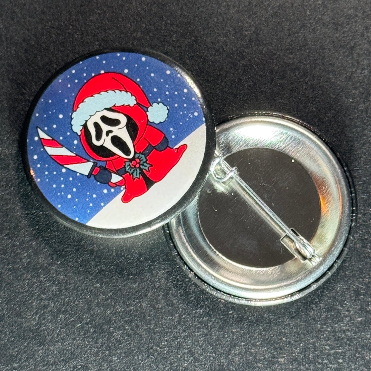 Santa Ghostface - Pinback Button