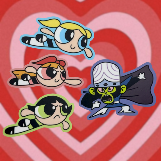 The Powerpuff Girls - Matte Vinyl Stickers